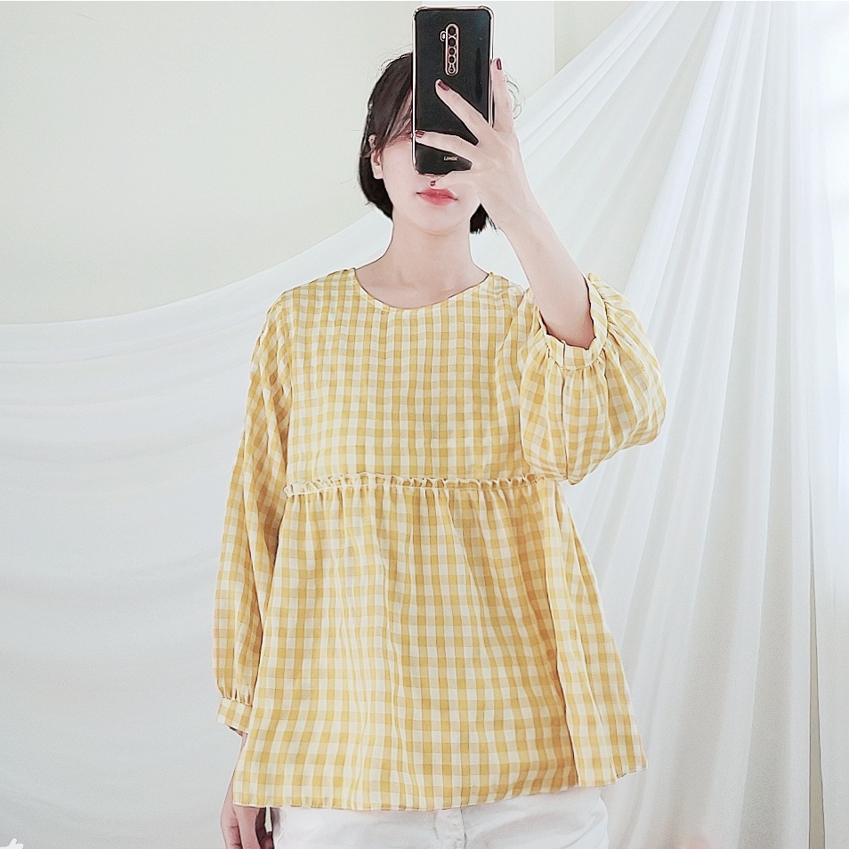 Áo kiểu nữ baby doll hot trend xinh xắn, dễ thương Rolisa RM011