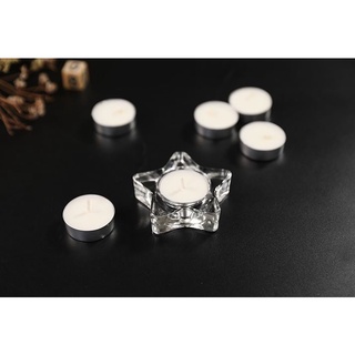 Cốc nến thủy tinh trong suốt đựng nến tealight nhỏ xinh