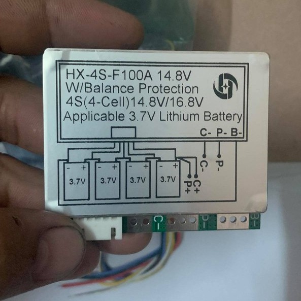 Mạch Bảo Vệ Pin Lithium 18650 3.7V BMS 4S 100A - Hệ 4 Cell Nối Tiếp