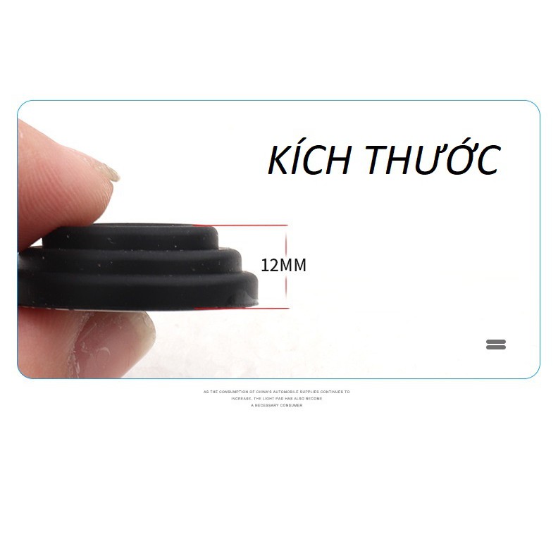 Núm cao su giảm chấn PHÁT QUANG silicone chống ồn tiếng va đập khi đóng cửa xe hơi đóng cốp hay caplo ô tô