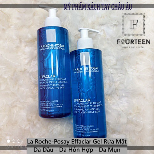 Gel Rửa Mặt La Roche-Posay Effaclar Foaming Gel Tạo Bọt Dành Cho Da Dầu - Da Nhạy Cảm 50ml