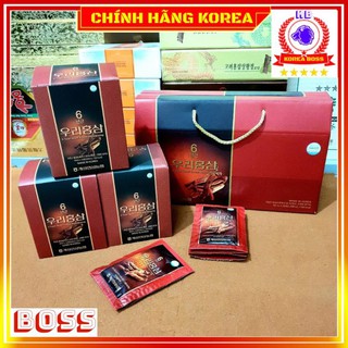 Nước hồng sâm hàn quốc chính hãng Woori, xách 30 gói