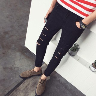 QUẦN JEAN NAM HÀN QUỐC RÁCH 4 VẠCH CỰC CHẤT CỰC NGẦU - QB5 Sumio