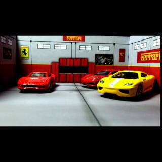 64 Scale Ferrari Garage Diorama Papercraft