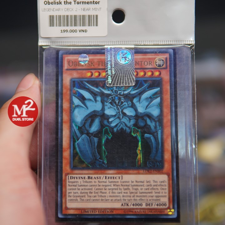 Yugioh Vị thần LDK2-ENS02 Obelisk the Tormentor - Ultra Rare -  Bảo quản M2SCCQ-LITE