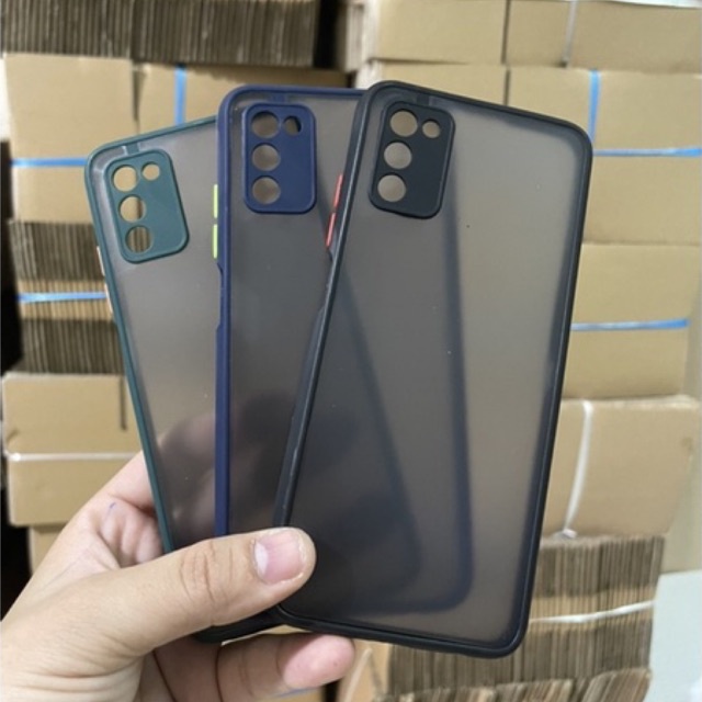 Samssung A03S_Ốp lưng nhám viền dẻo chống sốc, chống Vân tay cao cấp