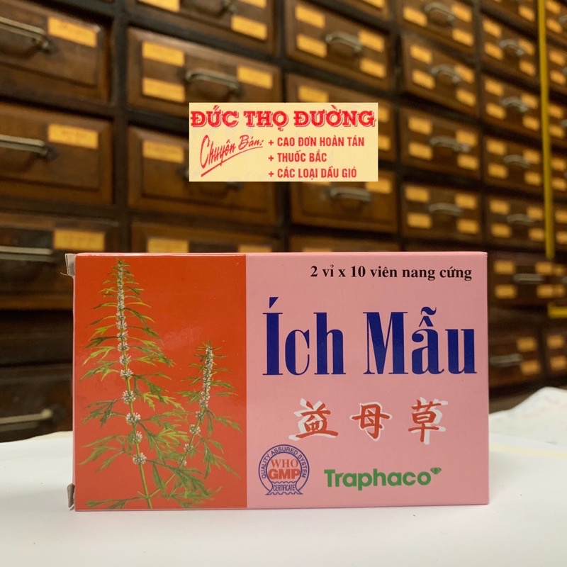 Ích Mẫu Traphaco - giúp bổ huyết, điều kinh, giảm kinh nguyệt không đều, đau bụng kinh, rối loạn kinh nguyệt