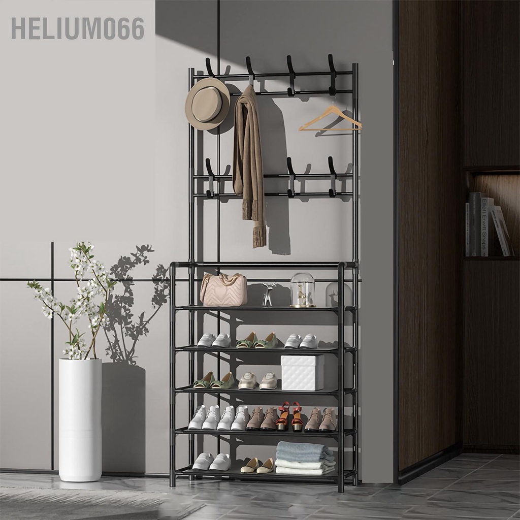 1.5/1.7m giá treo áo khoác Áo khoác đứng Giá treo quần áo bằng kim loại hiện đại Treo kệ lưu trữ cho sảnh vào Helium066