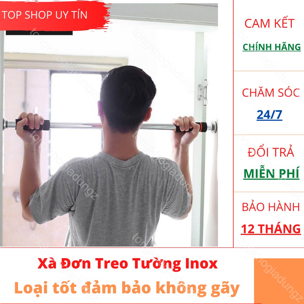 Xà Đơn Treo Tường Inox loại cao cấp khó gãy