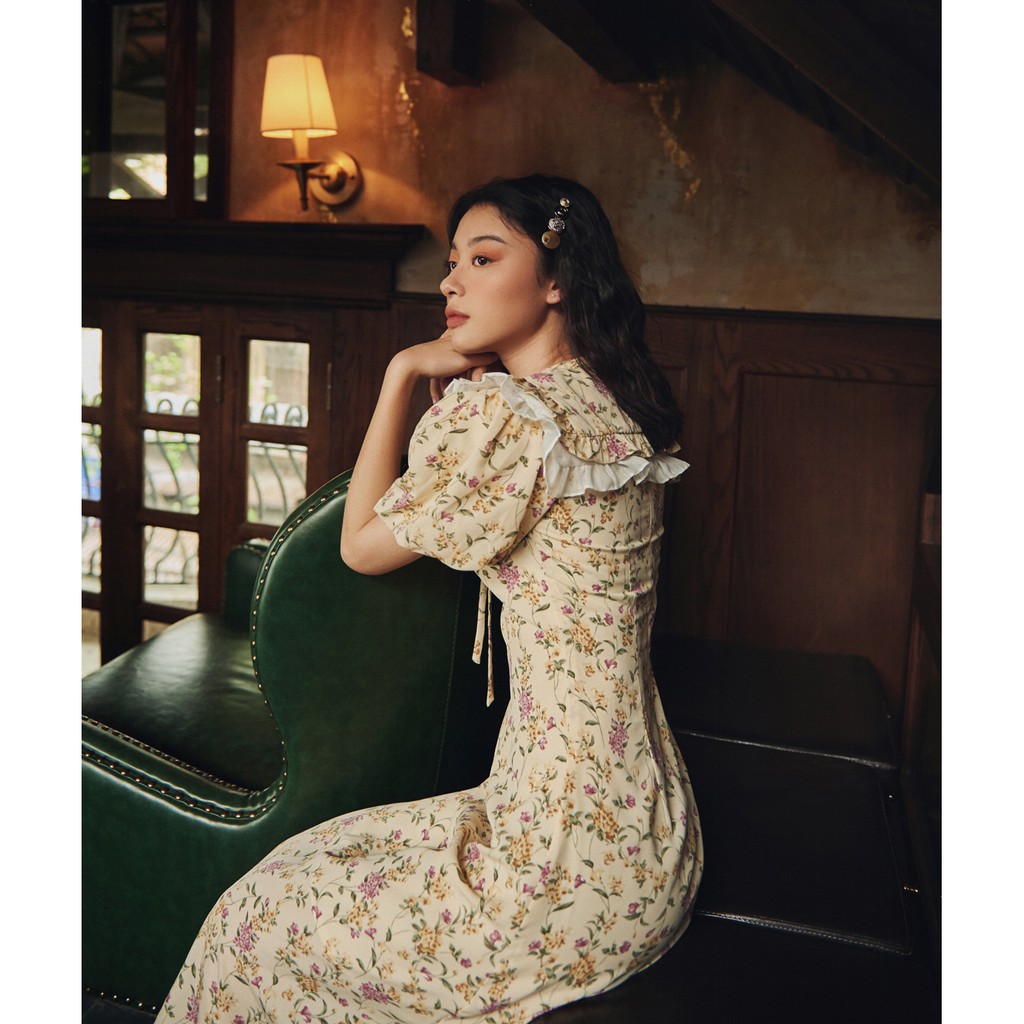 [Mã WABRWA15 giảm 15% đơn 300K] BLEUBIRD Váy voan hoa dáng dài BENEE DRESS | BigBuy360 - bigbuy360.vn