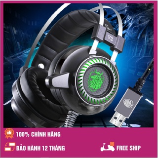 Tai nghe chụp tai gaming Tuner V2  có dây, mic, bản cao cấp, dành cho game thủ chính hãng bảo hành 12 tháng
