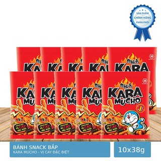 Lốc 10 Gói Snack Bắp Karamucho Vị Cay Đặc Biệt 36g