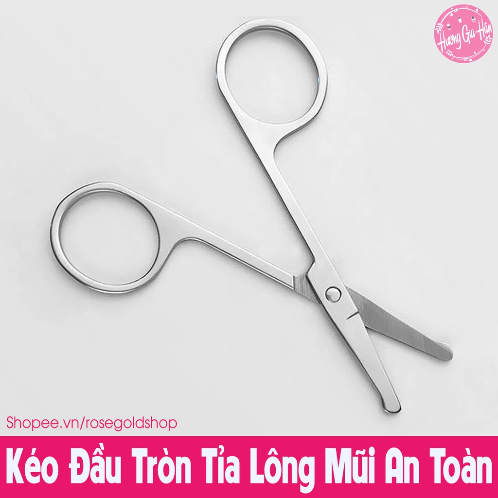 Kéo Đầu Tròn Tỉa Lông Mũi An Toàn