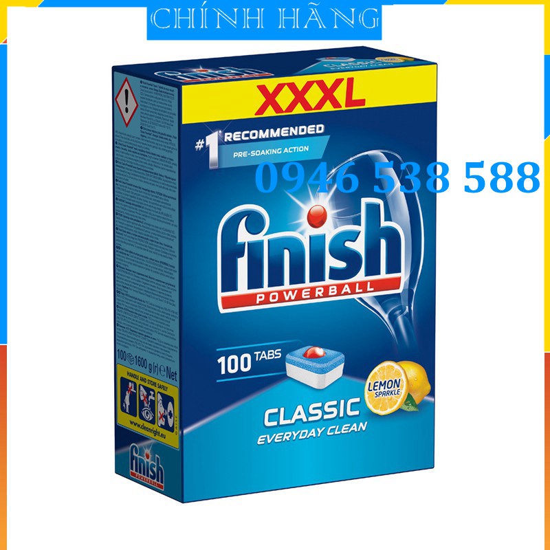 Viên rửa bát Finish 132 viên, 120 viên, 110 viên Nhập khẩu Chính Hãng dùng cho Máy rửa bát