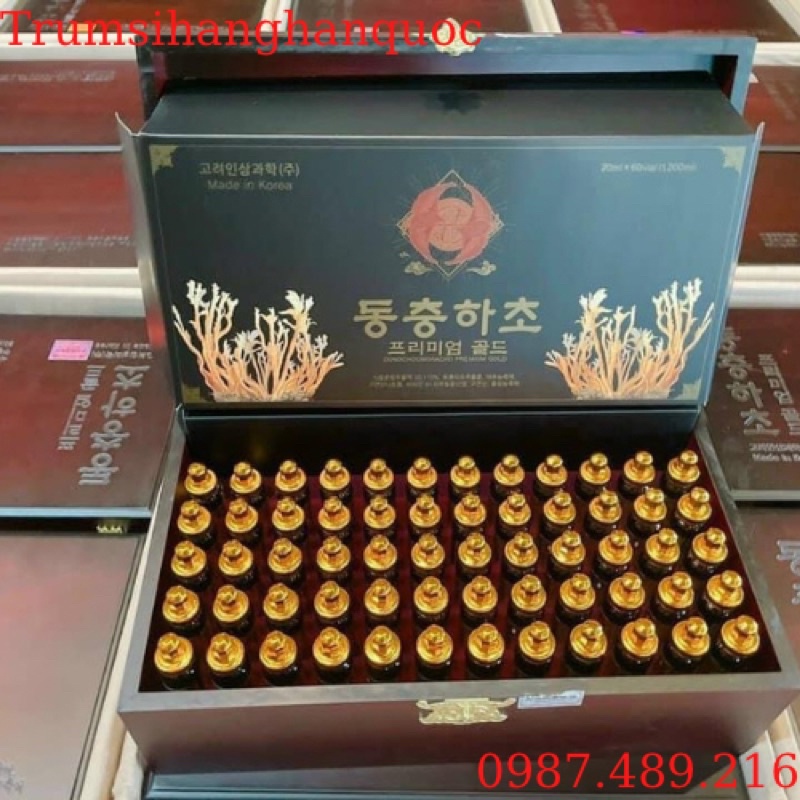 [Có Túi Quai Xách San Trọng][Mẫu Mới 2022]Tinh Chất Đông Trùng Hạ Thảo Hàn Quốc, Hộp 60 Tuýp