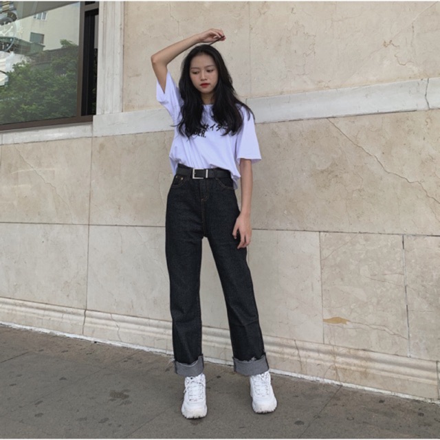 #Q685CS quần jeans suông rộng