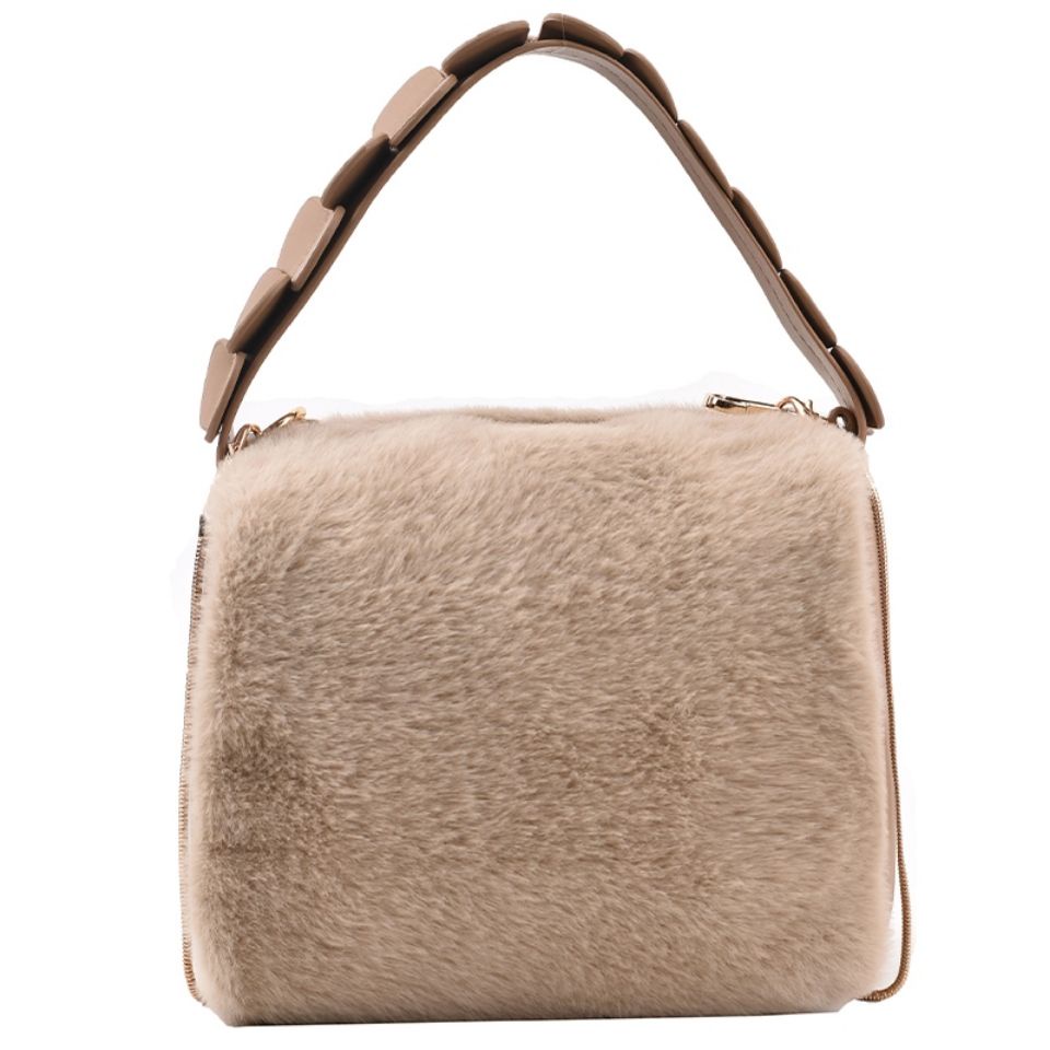 Túi Xách Đeo Chéo Phủ Lông Thời Trang Thu Đông Mới Cho Nữ