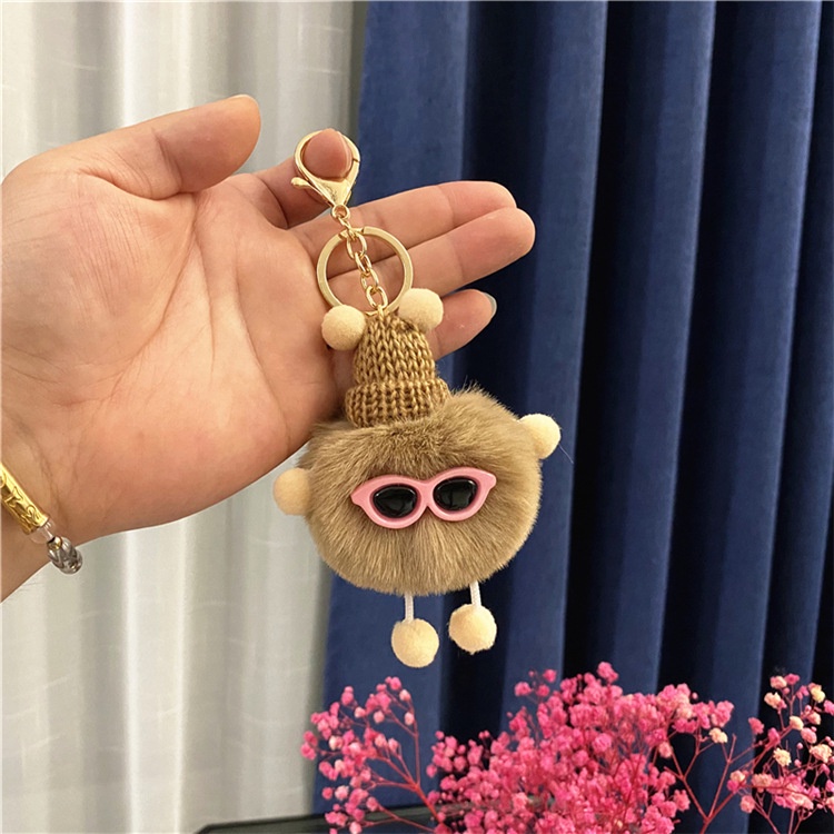 Móc khóa búp bê nhồi bông hình dạng hoạt hình đáng yêu