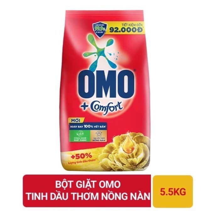 Túi bột giặt OMO matic 6Kg/5,5Kg