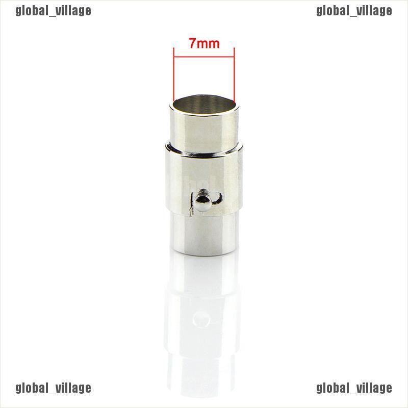 Bộ 5 Khóa Nam Châm Kèm Dây Da Dùng Làm Vòng Tay Handmade DIY