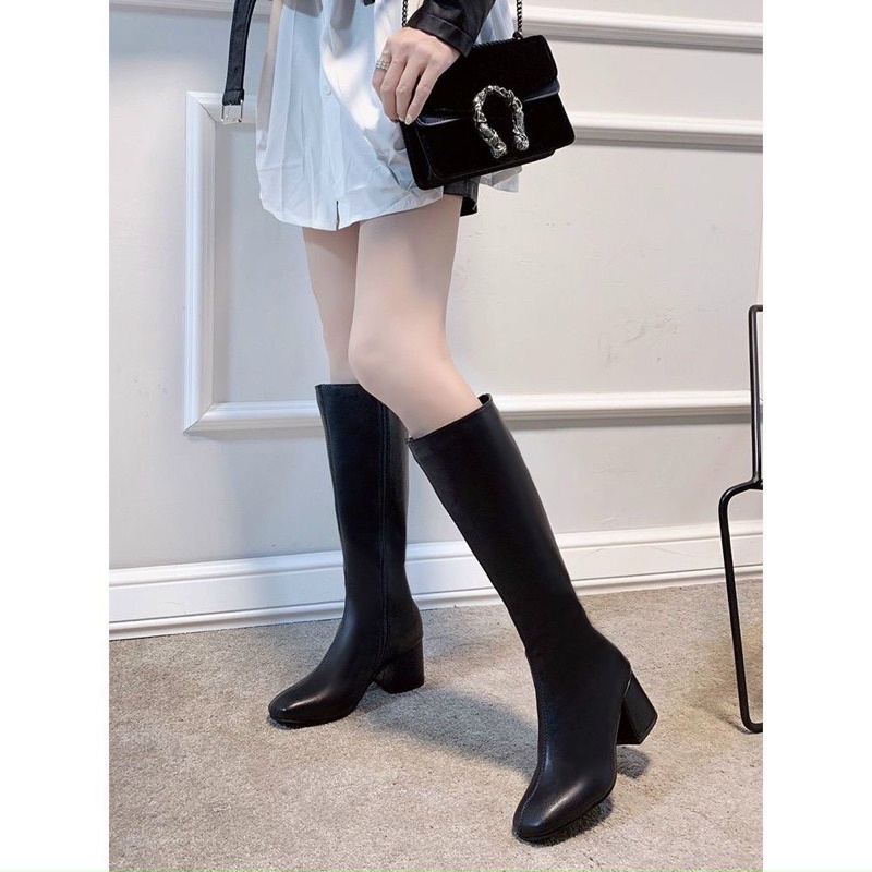 BỐT DA NỮ CAO CỔ ĐẾN ĐẦU GỐI ĐẾ CAO 5P DỄ MIX ĐỒ HÀNG QUẢNG CHÂU - CÓ VIDEO VÀ ẢNH CHUP