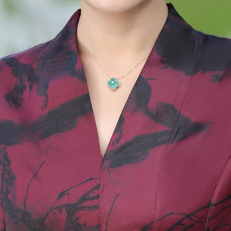 Bộ đồ lụa satin trung niên cao cấp cho mẹ, thời trang xuân hè cao cấp năm 2022 mới nhất