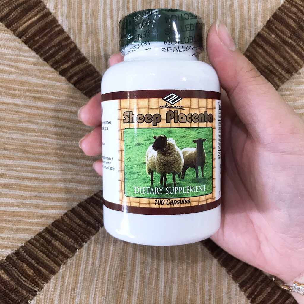 Viên uống nhau thai cừu Sheep Placenta Xuất xứ Mỹ 100v