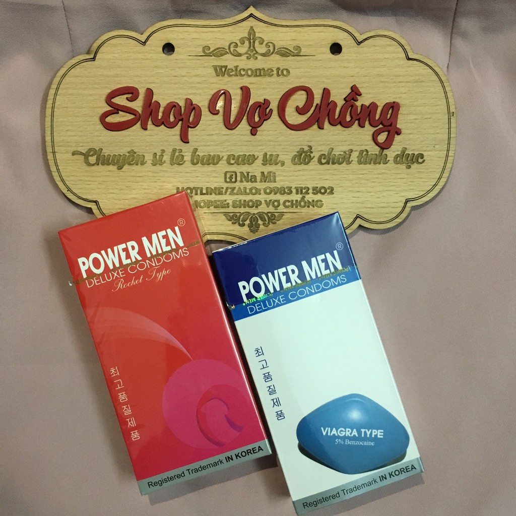 Combo 2 hộp Bao cao su kéo dài thời gian Power Men Viagra 24 cái