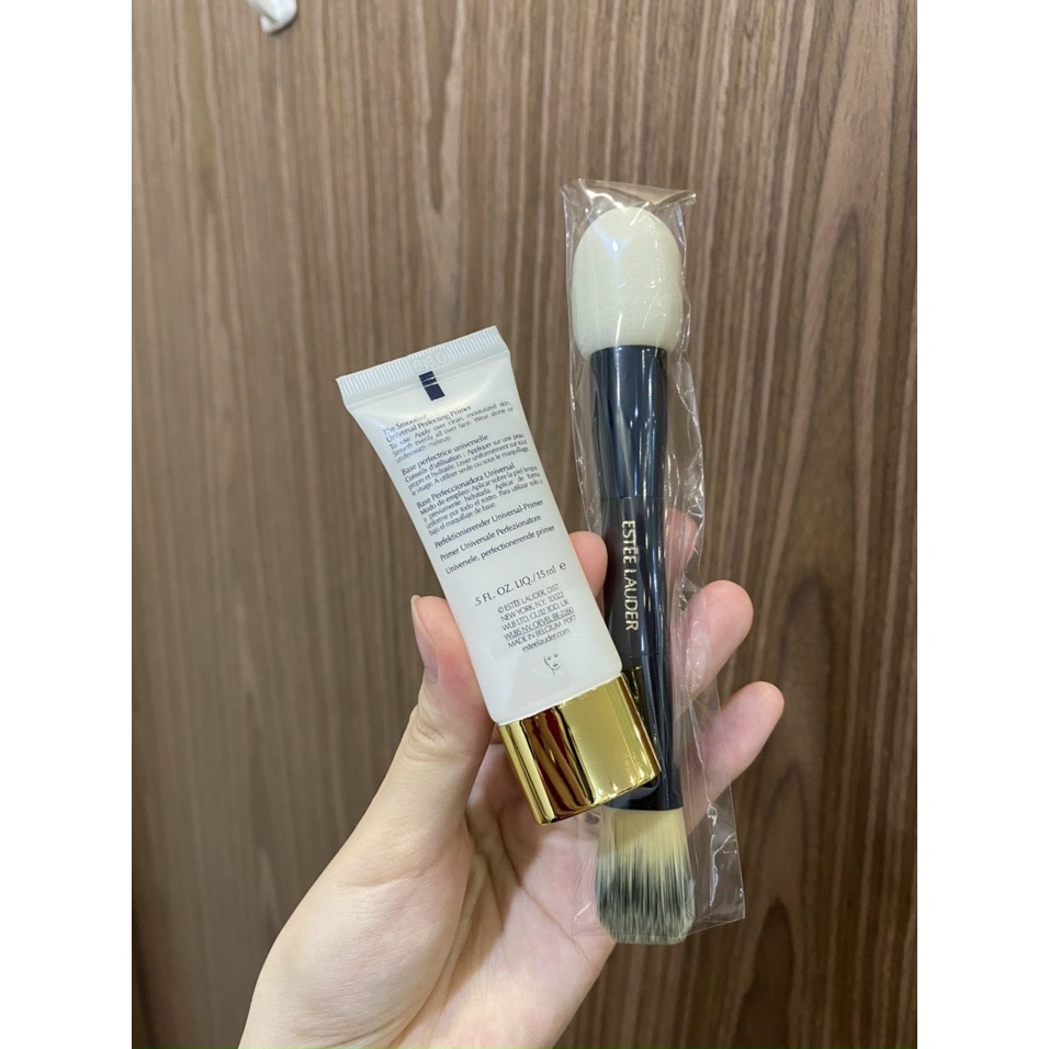 SET 2 món CỌ , KEM LÓT ESTEE LAUDER THE SMOOTHER + BRUSH DUO