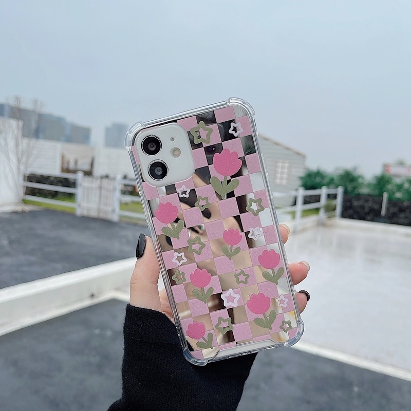 Ốp Điện Thoại Họa Tiết Hoa Tulip Cho Iphone 14promax / 13mini 11 / 12pro 678Plus / xsmax / xr