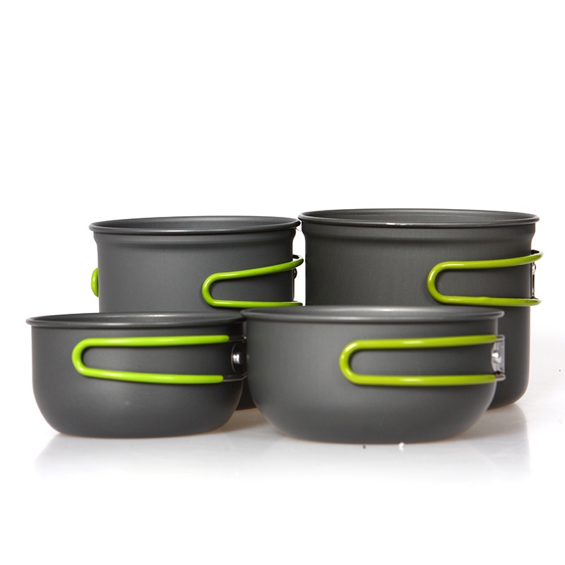 Bộ 4 Dụng Cụ Nấu Ăn Cắm Trại DS-201 Cho 2-3 Người