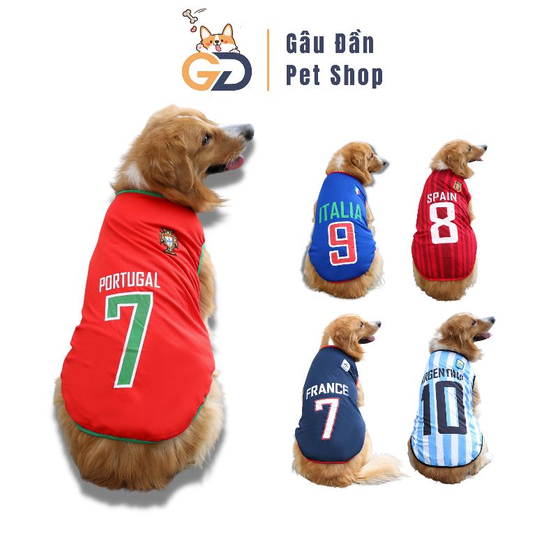 Áo Chó Lớn - Áo Bóng Đá,Thể Thao Cho Chó Lớn