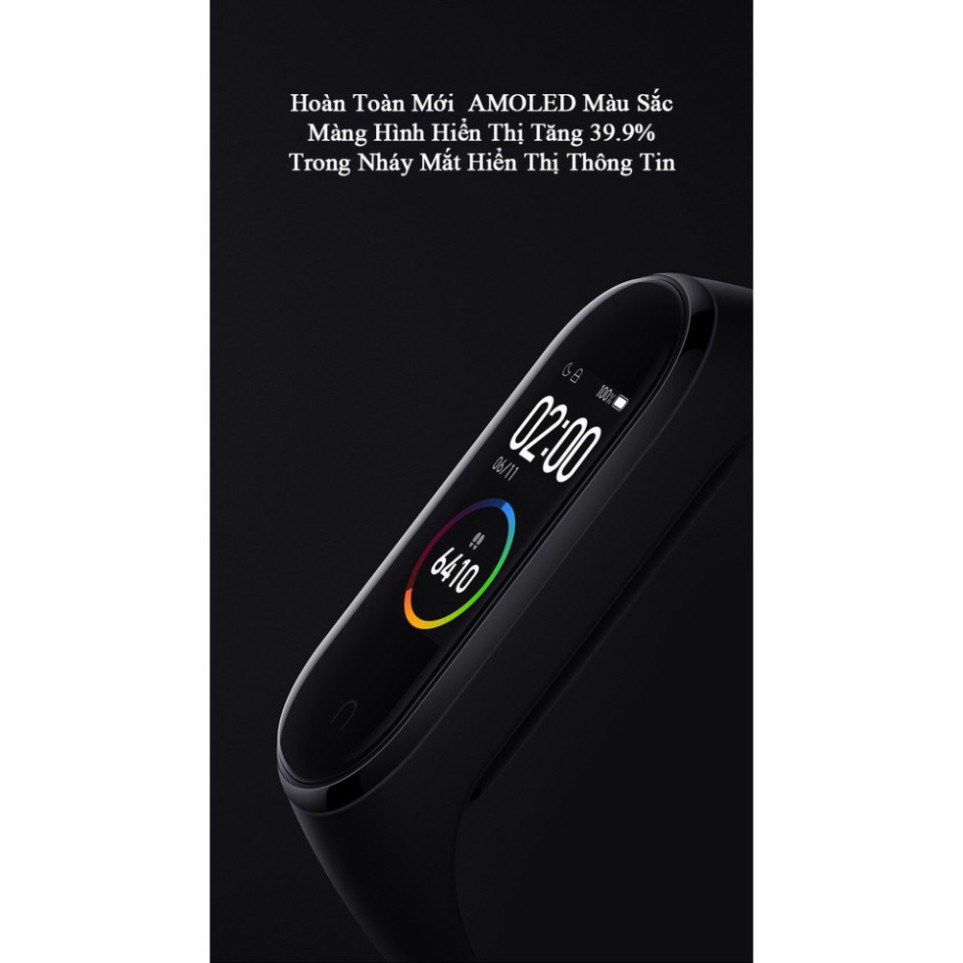 DUY NHẤT HÔM NAY XiaoMi MiBand 4 đồng hồ thông minh band AI Màng hình 7 sắc Đo nhịp tim đo huyết bước chân app tập thể d