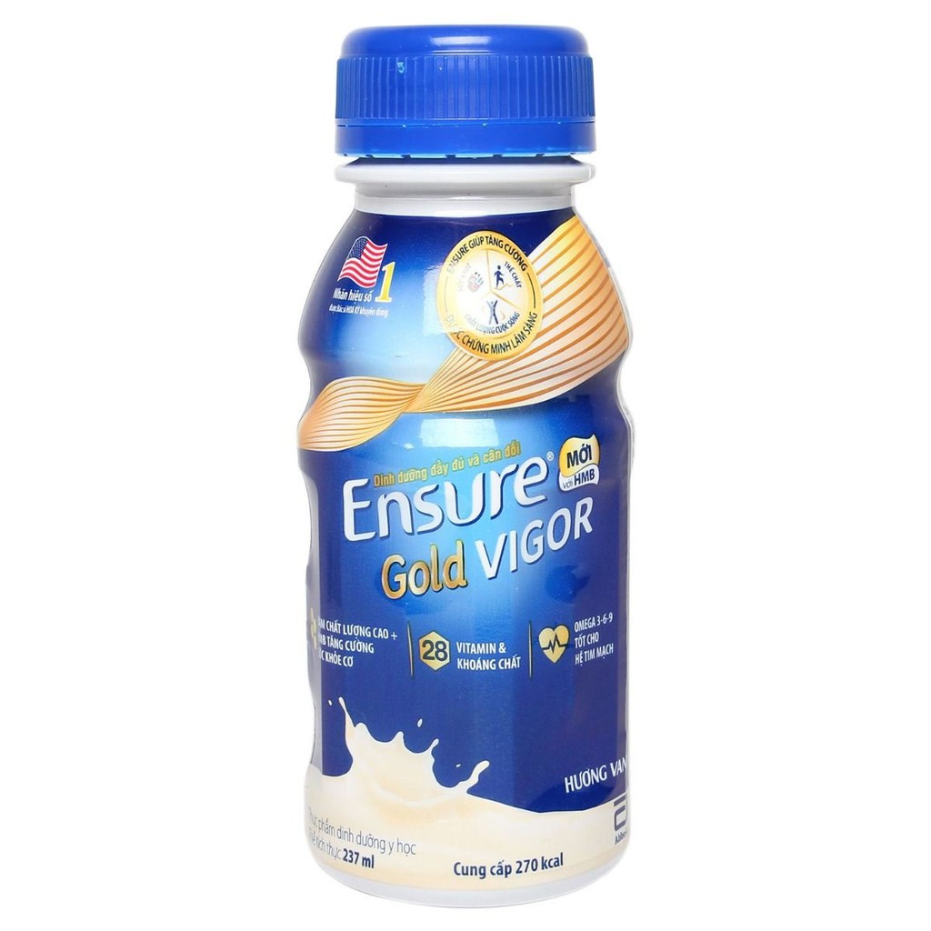SỮA NƯỚC ENSURE GOLD VIGOR VANI 6 x 237ML