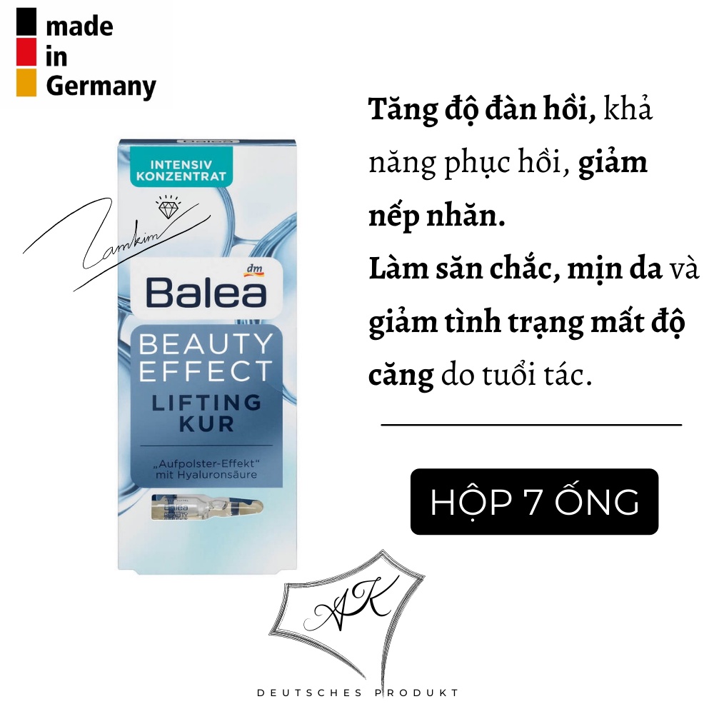 Huyết thanh tươi Balea colagen, chăm sóc chuyên sâu - nội địa Đức