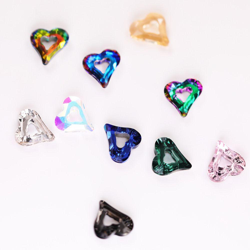 Set 20 Phụ Kiện Trang Trí Móng Tay Hình Trái Tim Thời Trang|Kính Đáy Nhọn 3D K9 Đính Móng Nghệ Thuật