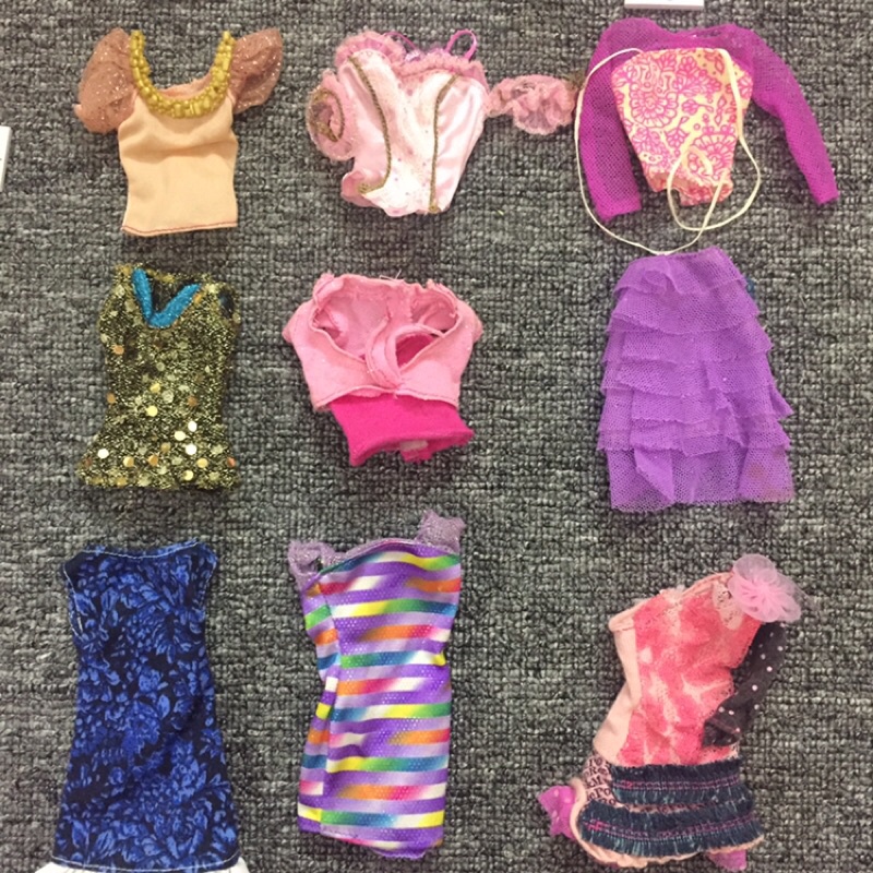 QAA2-Quần áo đầm dành cho búp bê barbie đã qua sử dụng