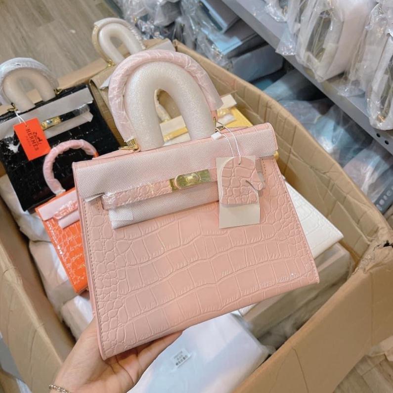 Túi H’M Kelly vân rắn size 21 -25 hàng QC cao cấp