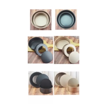 Khuôn tròn chống dính đế rời 6/8 inh.  22cm