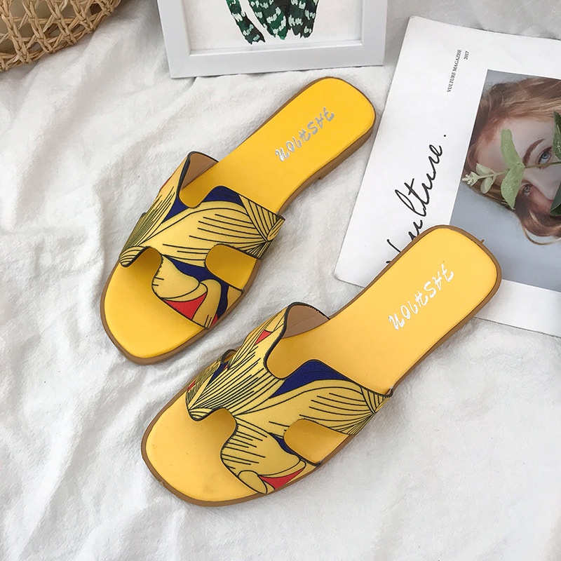 Big Size 35-41 Dép Sandal Đế Bằng Thời Trang Mùa Hè 02182 Dành Cho Nữ