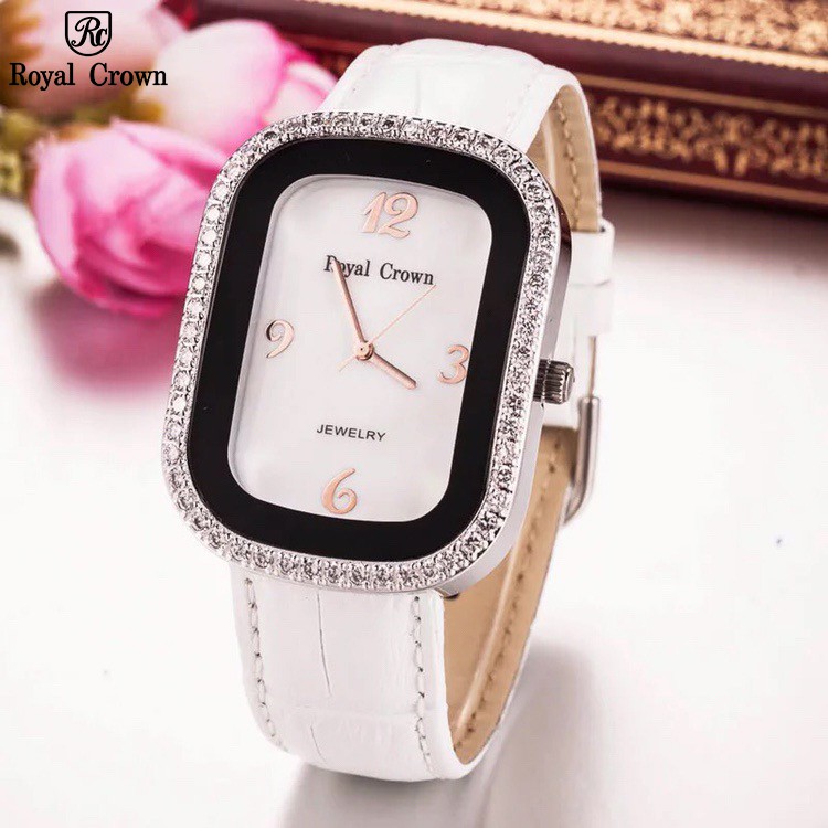 Đồng Hồ Nữ Royal Crown 3771 Chính Hãng Dây Da