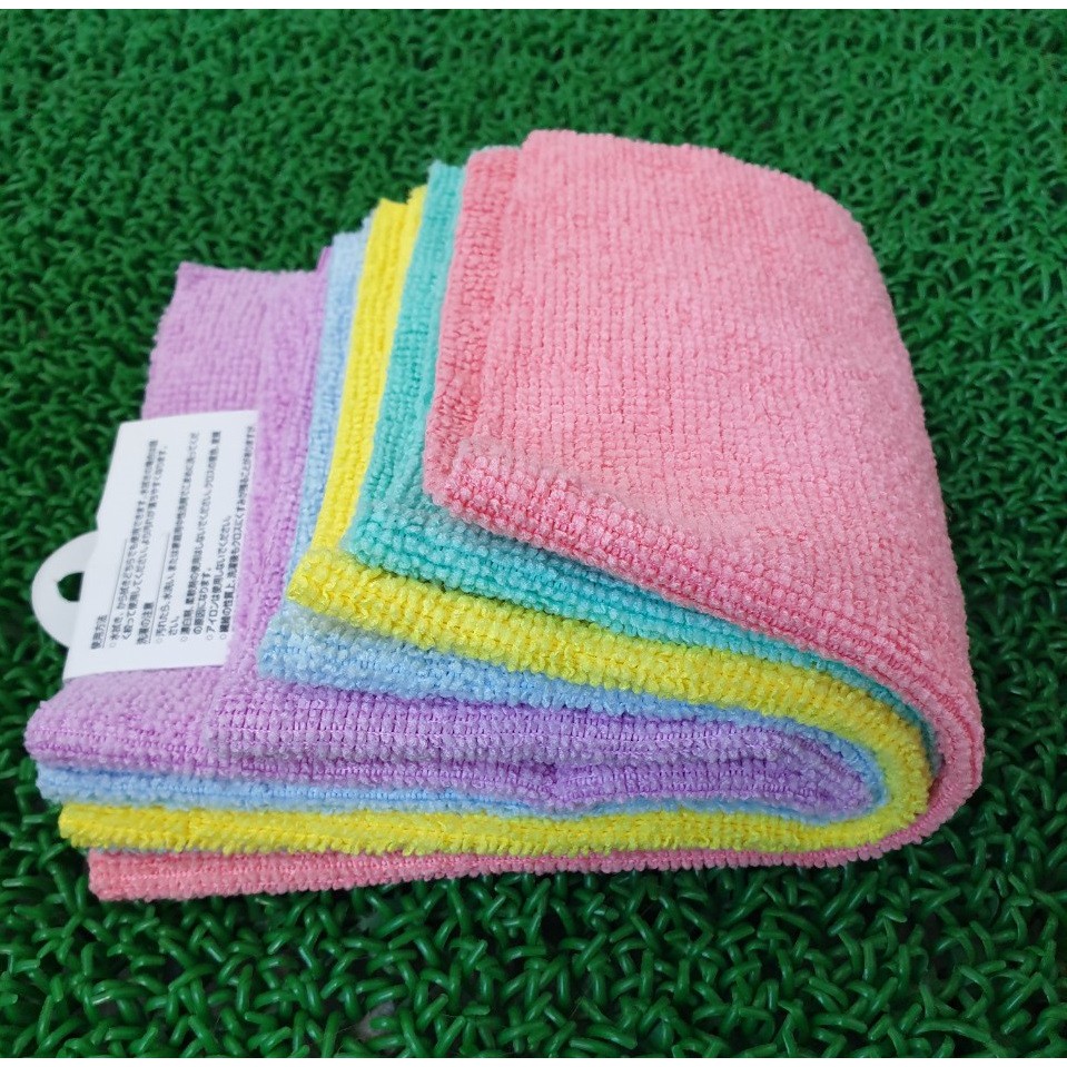 COMBO 10 khăn lau đa năng microfiber cao cấp WIPERS có 5 màu trang nhã- 25cmx25cm-CONDOR