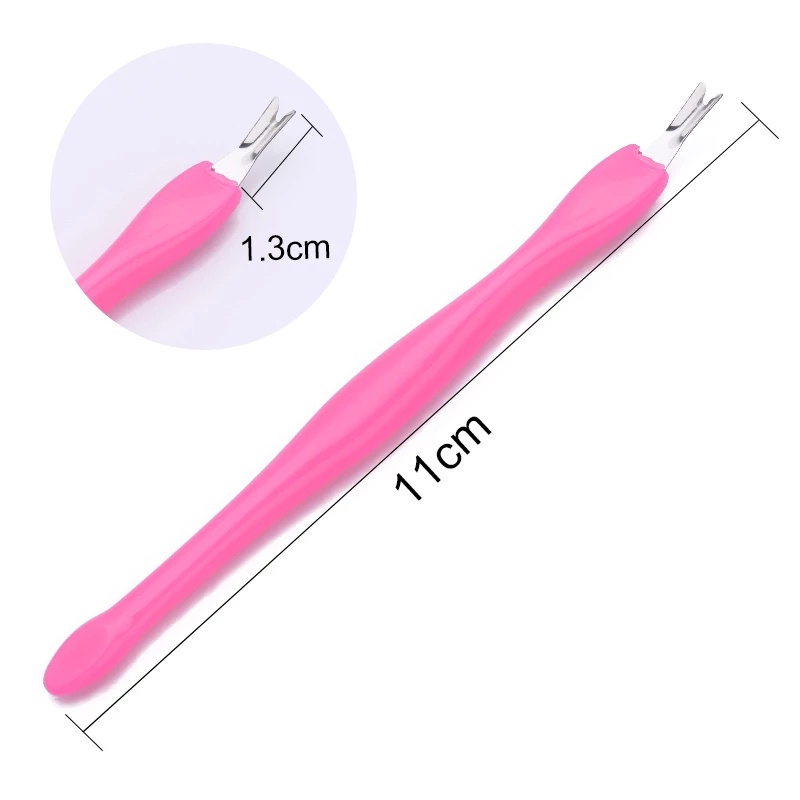 1 Nĩa Chữ U Tẩy Da Chết Móng Tay Bằng Thép Không Gỉ