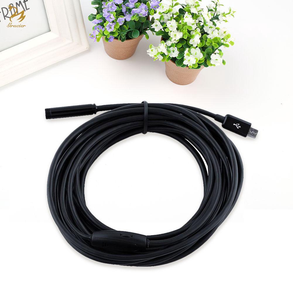 Dây camera nội soi 5m android/ pc 1.3mp dạng ống kính soi micro usb