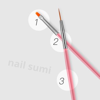 Cọ vẽ móng sét 15 cây , cọ vẽ trang trí móng nail