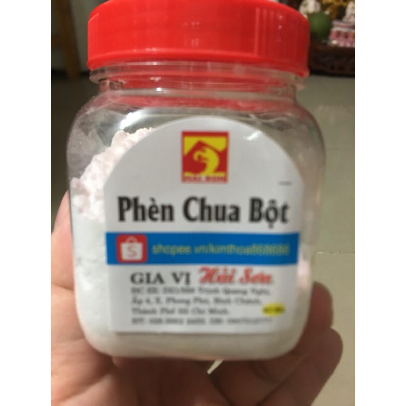 Phèn chua bột chưng cất , tinh luyện siêu mịn hủ 100g