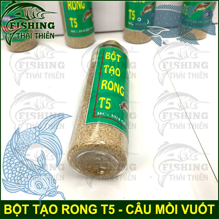 Bột tạo rong T5 Câu Mồi Vuốt, Mồi Vê câu tay,câu đơn, câu đài