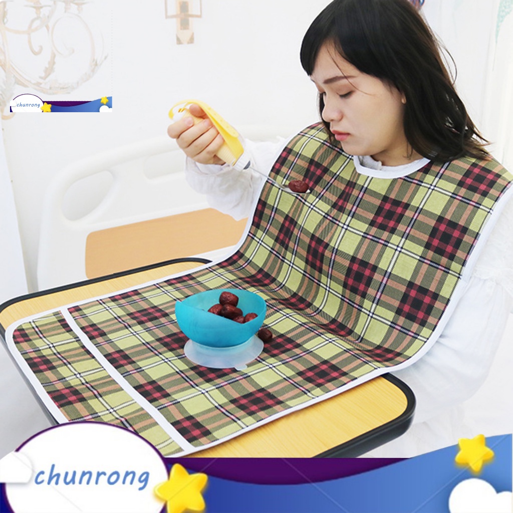 Yếm Ăn Siêu Nhẹ Chống Thấm Nước Tiện Dụng Cho Người Lớn Tuổi