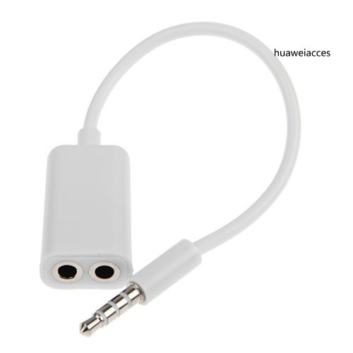 Cáp Chuyển Đổi Âm Thanh Từ 1 Đầu Đực Sang 2 Cổng 3.5mm Cho Iphone Mp3