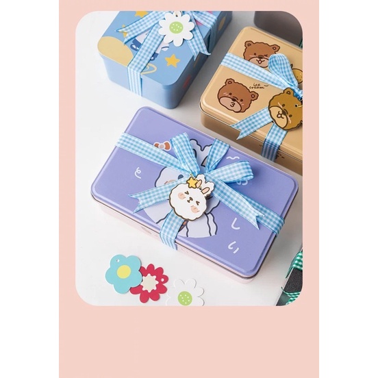 Set tag giấy trang trí hộp bánh, túi quà kèm gim